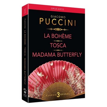 La Boheme, Tosca,  Madama Butterfly (6 DVD Box Set)