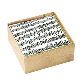 Musical Paper Cocktail Napkins (BOX OF 40)