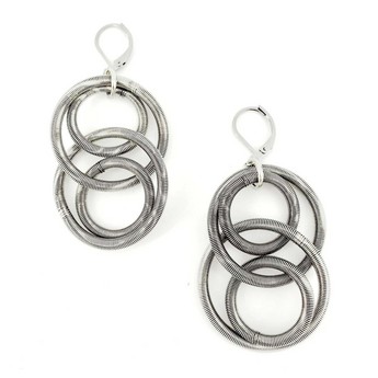 Steel Wire Loop Earrings