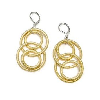 Bright Gold Loop Earrings