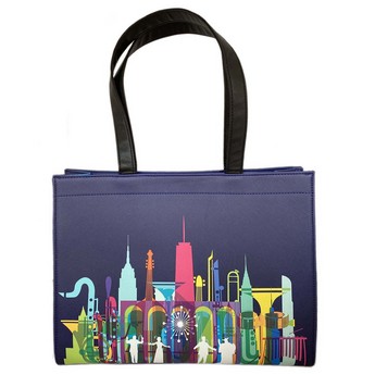 Met Opera Navy Cityscape Tote