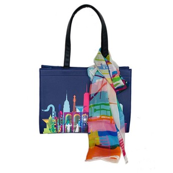 Met Opera Cityscape Tote & Scarf Set