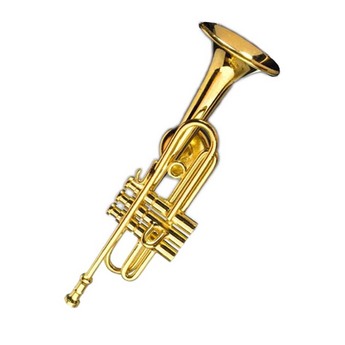 Brass Trumpet Magnet