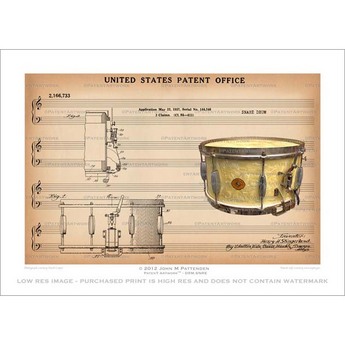  Slingerland Snare Drum Patent Print
