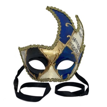 Blue Fancy Mask with Music