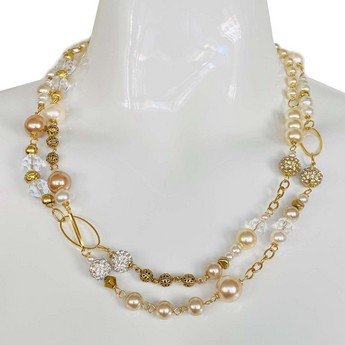 Single Strand Pearl Afternoon Tea Necklace