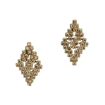 Petite Diamond Shape Crystal Earring