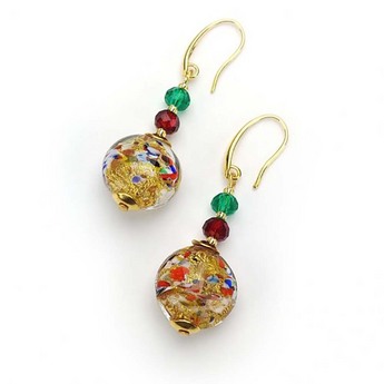 Mosaico Murano Glass Earring