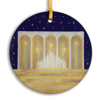 Metropolitan Opera Illustration Glass Ornament