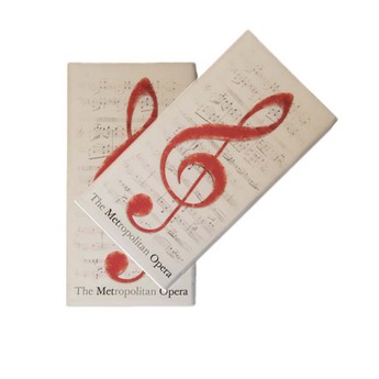 Carmen Red Treble Clef Kitchen Towels - SET OF 2