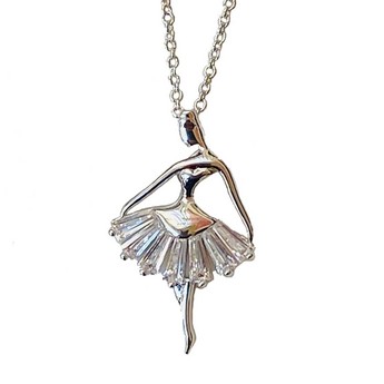 Silver Ballerina Necklace