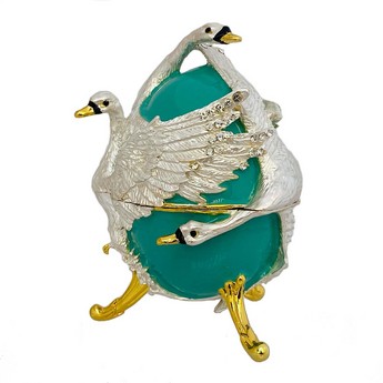 Swan Egg Music Box