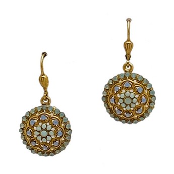 Pacific Opal Round Flower Earring