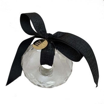 Sputnik Crystal Ornament with Small Facets (4” x 1.25”)