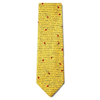 Great Operas Tie (Yellow)