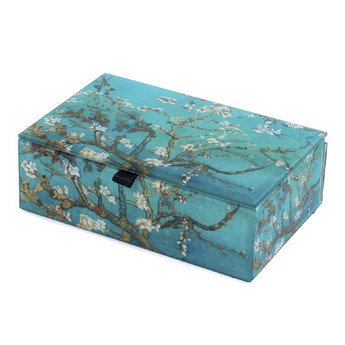 “Almond Blossoms” Glass Box