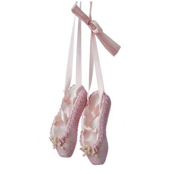 Pink Glitter Ballet Shoes Ornament