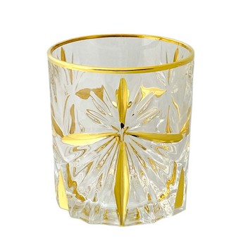 Calice Gold & Clear Crystal Whiskey Glass (10.5 Oz)
