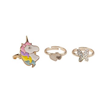 Boutique Butterfly & Unicorn Rings (SET OF 3)