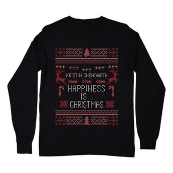 Kristin Chenoweth “ Happiness Is...Christmas ” Long Sleeve T- Shirt