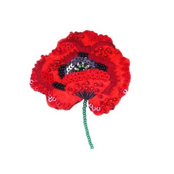 Red Poppy Pin