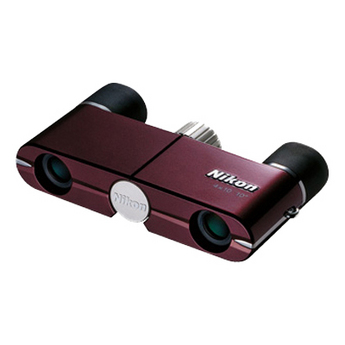 Burgundy Nikon 4x10 Binoculars