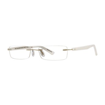  Gels Slim Rectangle Reading Glasses (White)