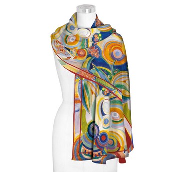 Delaunay “Portuguese Woman” Silk Shawl