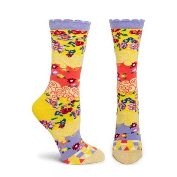 Yellow Serpentine Socks