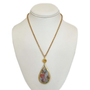 Gold Paradiso Long Pendant Necklace