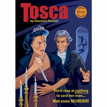 Tosca “ Opera Noir ” Notecard
