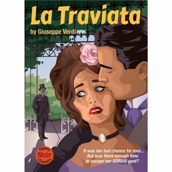 La Traviata “ Opera Noir ” Notecard