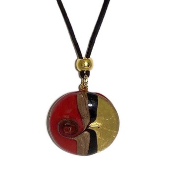 Red Picasso Murano Necklace