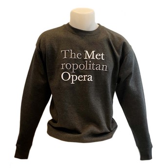 Met Opera Dark Grey Embroidered Sweatshirt