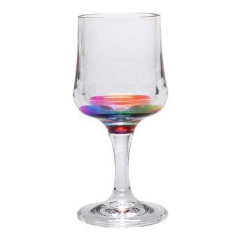 Rainbow Reflections Wine Goblet