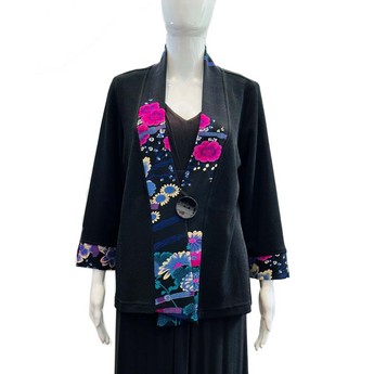 Floral Garden V- Neck Jacket