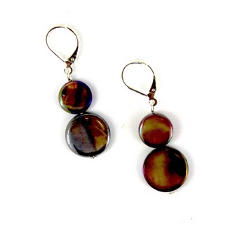 Chocolate Mother-of-Pearl Earring