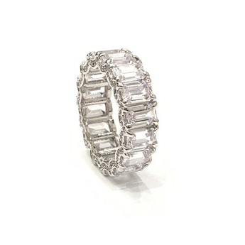 Julia Eternity Ring in White Gold