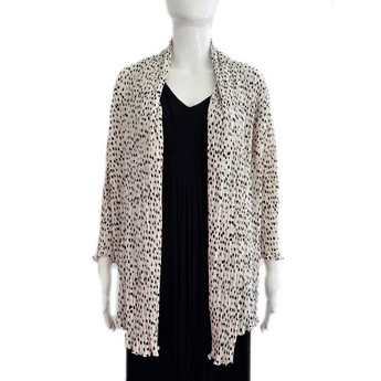 White Swing Jacket With Black Hearts