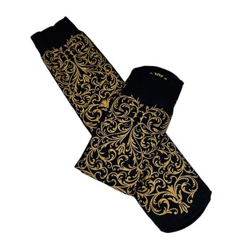 Fabergé Black & Gold Knee Socks