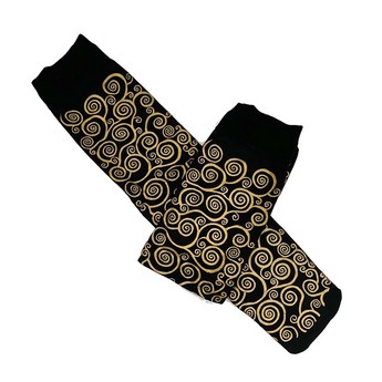 Klimt Black & Gold Knee Socks