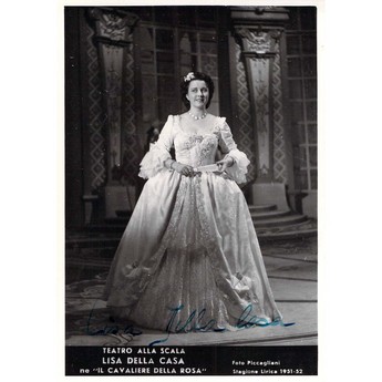 Signed Photo: Lisa Della Casa in “Der Rosenkavalier”