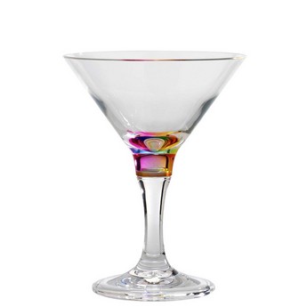 Rainbow Martini Glass