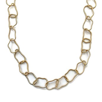 Gold Wire Chain Necklace
