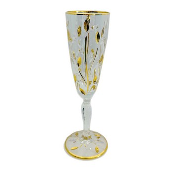 Tree of Life Crystal Champagne Flute
