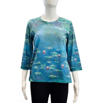 “Water Lilies” Scoop Neck Top