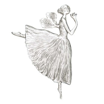 Winged Ballerina Pin by Edward Gorey