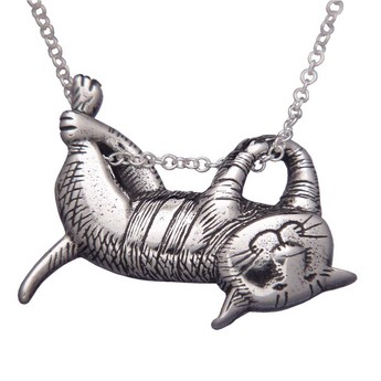 Edward Gorey “Dangling Cat” Necklace