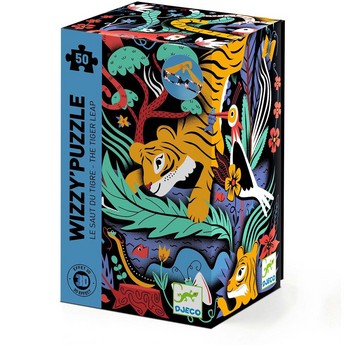 Wizzy The Tiger Leap 3D Puzzle (50 PIECES)