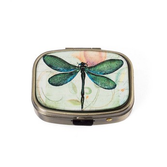 Green Dragonfly Pill Box